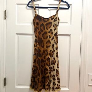 Gianni Versace vintage leopard print summer dress